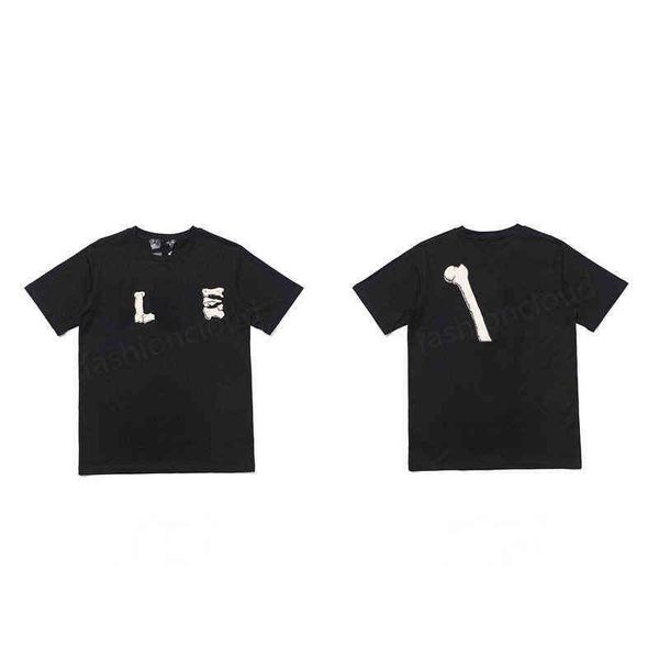 

22ss designer large big reflective v friends men women t shirts casual smoke angel loose lovers short vlones s312u 885i 8yod 3eh7, White;black