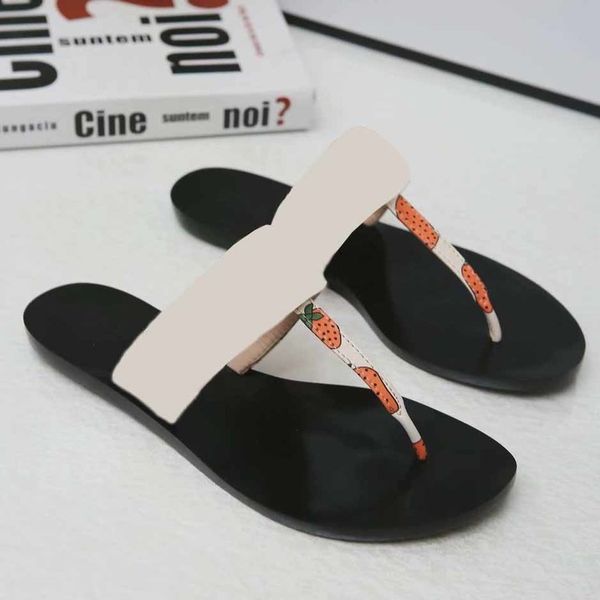 

men flip women flops leather women sandal with double metal black white brown slippers summer beach sandals with box us4us11