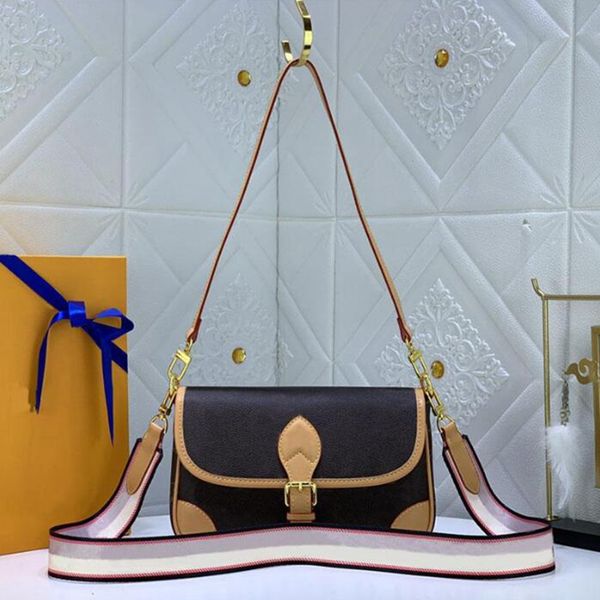 

5a+ brand designer totes women's luxury original edition handbag messenger bag fashion leather diane baguette size 25*9*15cm