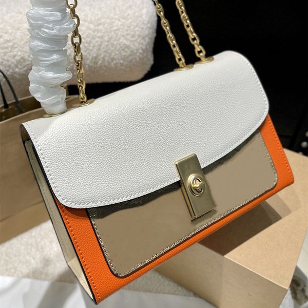 

designer lux women canvas lane shoulder bags classic screw lock seal fabric lining purse with shoulder strap