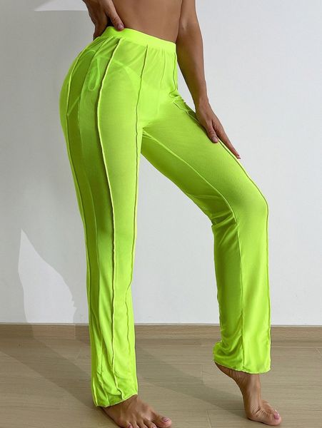 

neon green cover up pants t9fy#, White;black