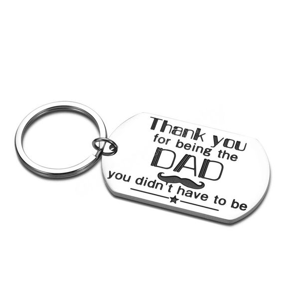 

dad gifts keychains for father dad in law from daughter son christmas father's day keychain gift birthday present, Silver