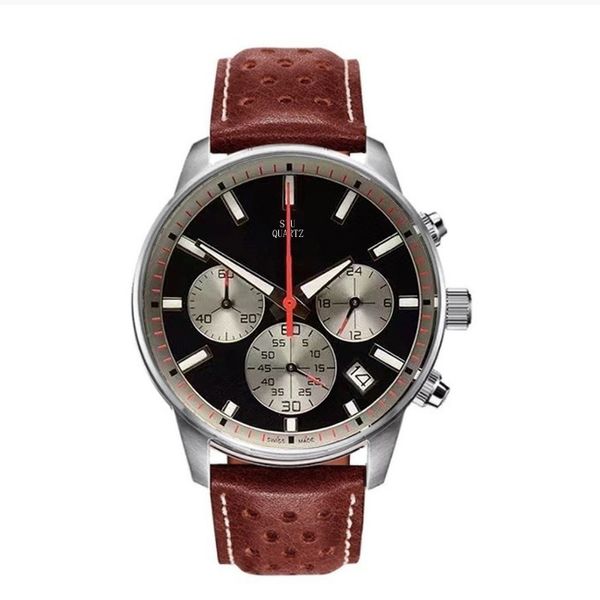 2022 mode herren Uhren Rennen Sport Chronograph Quarz Armbanduhr Männlichen Militär Edelstahl Armband Uhr Relogio Masculino