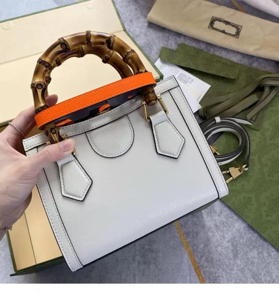 

eather shoulder bags bamboo tote bag designer handbag genuine womens purse pochette