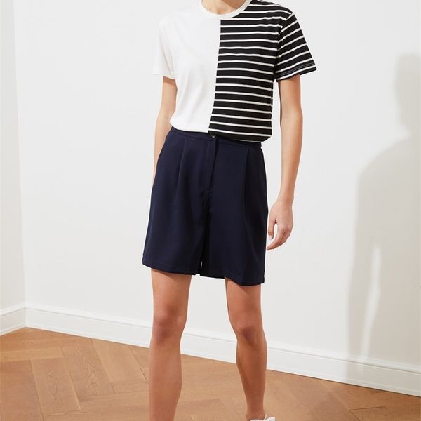 

trendyol pocket detail shorts & bermuda twoss19wx0108 220427, White;black