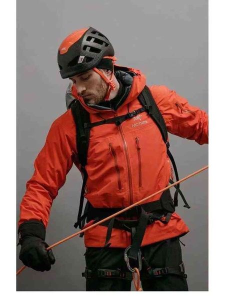 

men's jacket small bird brand hard shell jacket zeta sl outdoor gtx windproof waterproof elastic and breathable high street, Black;brown