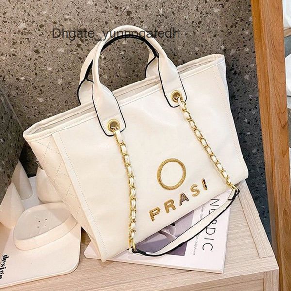 

fashion luxury women's handbags beach bags designers ch metal letter badge tote evening bag small mini body leather handbag large femal