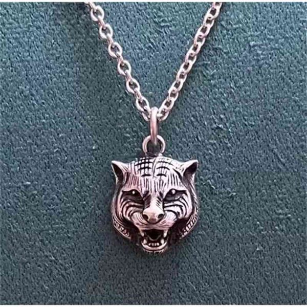 

necklace double head pendant chinese zodiac tiger year limited dark coated lobster clasp pendantnew jewellery, Black