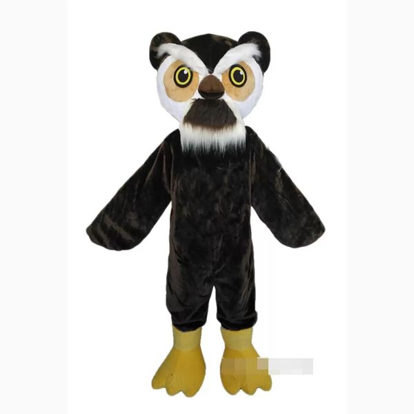 2022 Performance Owl Mascot Costumes Christmas Fancy Party Dress Personaggio dei cartoni animati Outfit Suit Adulti Taglia Carnevale Pasqua Abbigliamento a tema pubblicitario