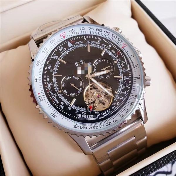 

men's watch fashion style automatic movement watch all stainless steel aa