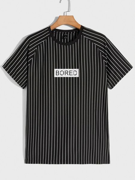 

men vertical striped letter graphic raglan sleeve tee q5hz#, White;black