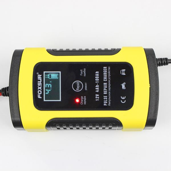 

12v 5a motorcycle car pulse repair charger with lcd display