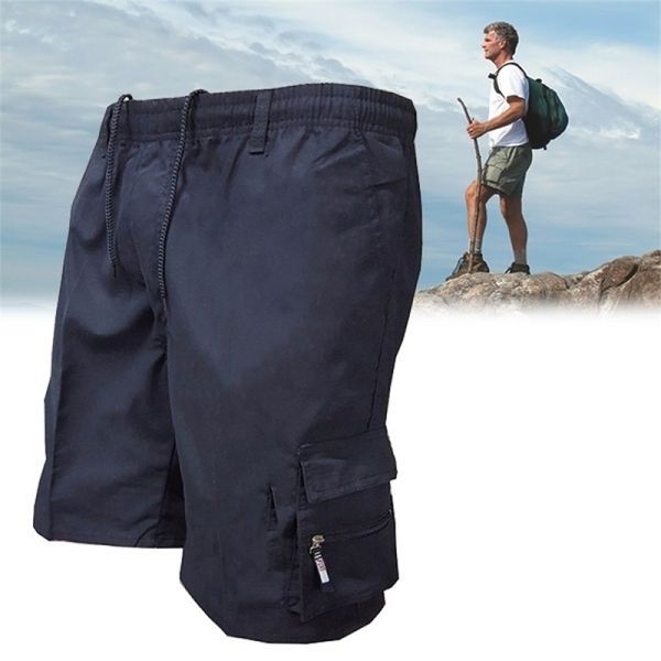

summer men cargo shorts tactical cargo shortpants male mens loose shorts multipocket short pants outdoor hunting fishing 220611, White;black