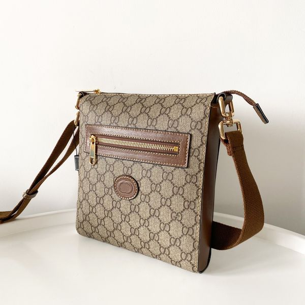 

men fashion briefcase messenger bags canvas designer luxury one-shoulder postman inner compartment zipper mouth cross-body classic fashion b