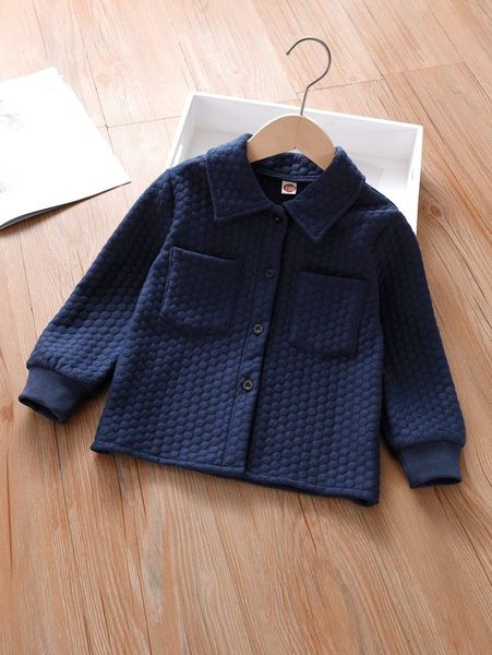 

toddler boys pocket patched coat she, Blue;gray