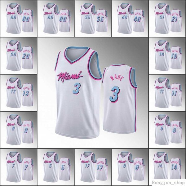 

screen print men youth women dwyane wade malik newman justise winslow hassan whiteside duncan robinson white custom 75th diamond jersey, Black