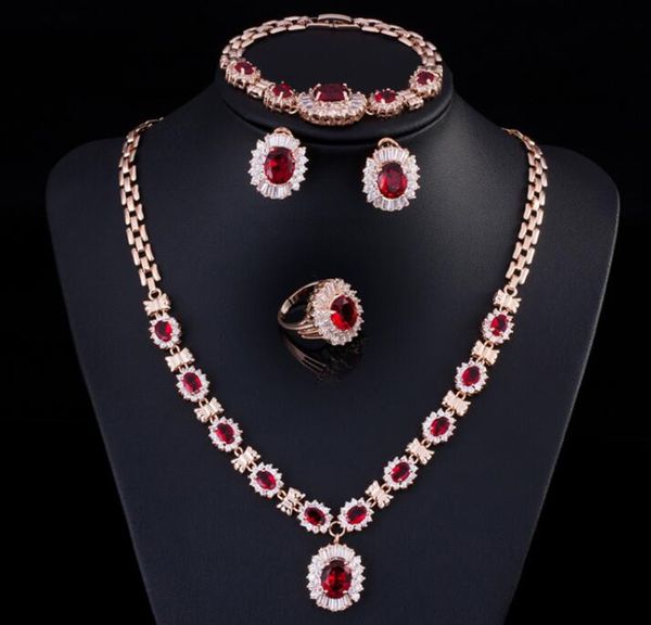 

18k popular chandelier retro zircon necklace chain set women's suit, Silver