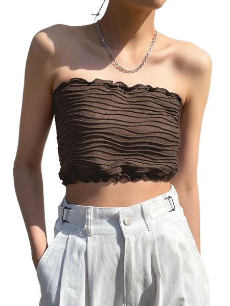 

dazy lettuce trim textured tube m01k#, White