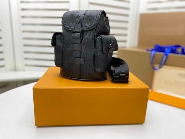 

designer trendy classic bag backpack crossbody leather luxury size14-19.5-5 ka58495, Brown;gray