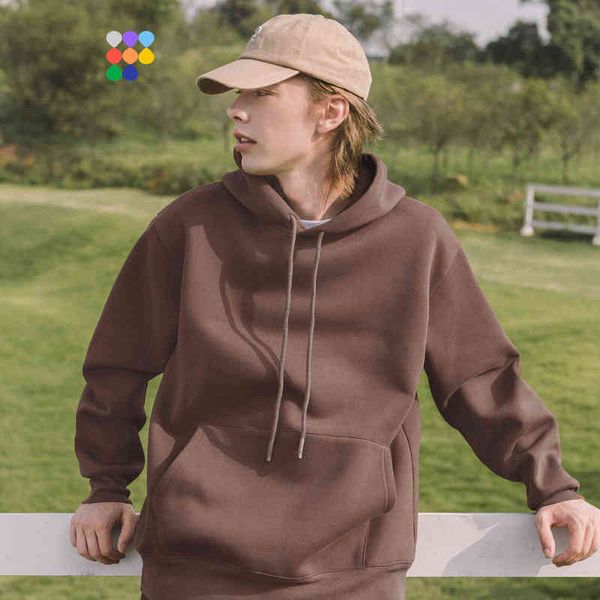 

tion mens tracksuit fashion fleece hoodie set for couple winter thick jogger suits sportswear sweatpant set g220429, Gray