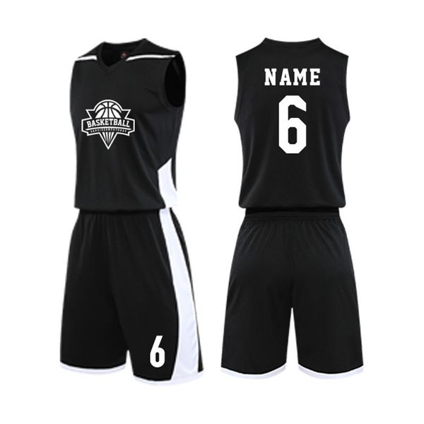 

workout custom printed basketball uniforms sets men college training jerseys sports suit shorts professional basketball jerse 220615, Gray