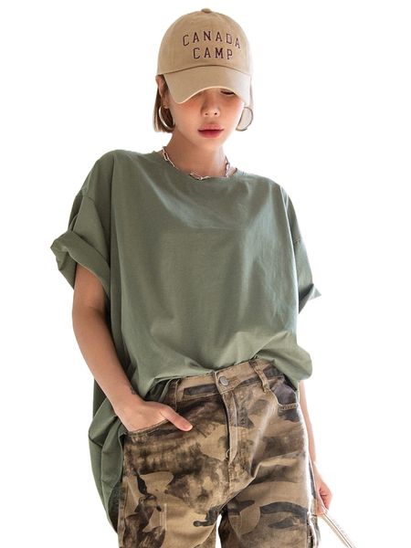 

dazy slogan graphic drop shoulder tee u9uz#, White