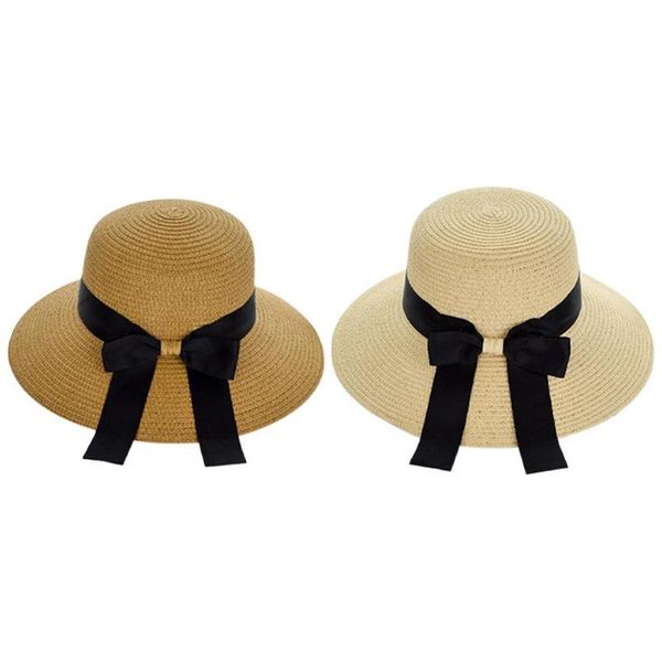 

wide brim hats women's straw hat collapsible sun beach travel sunsn fisherman panama241n, Blue;gray