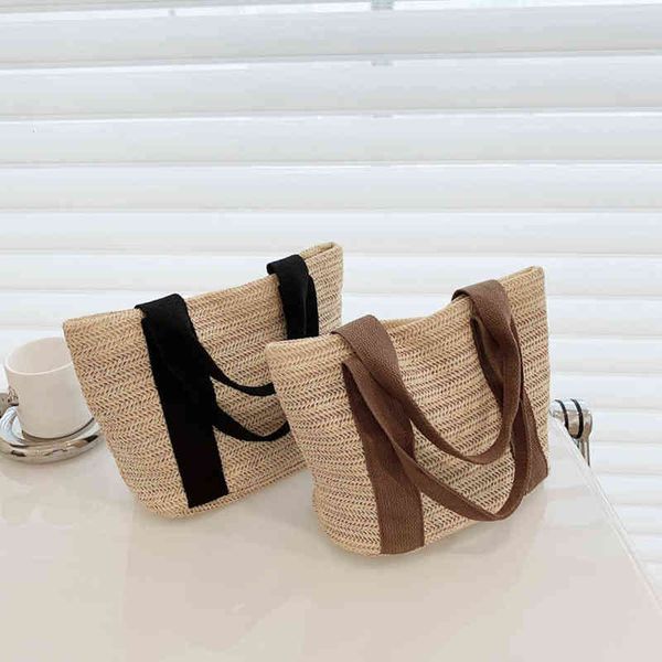 

woven bag trendy style retro simple fashion niche design single shoulder messenger phone for girlfriend gift g220712
