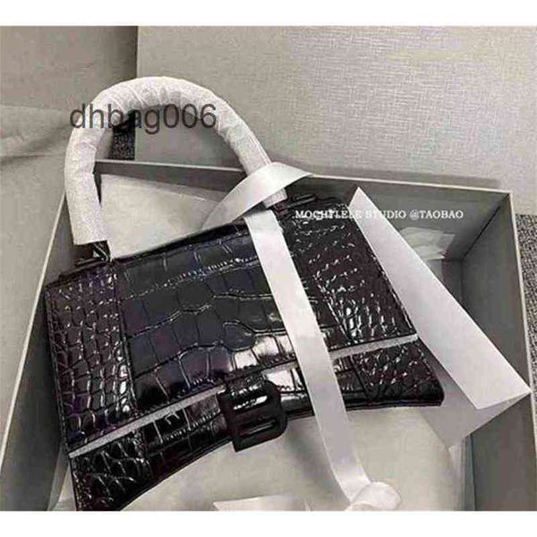 

handbag balenciga paris designer bags 2022 bbalencaiga handags hourglass crocodile high version star same high-grade leather handag family s