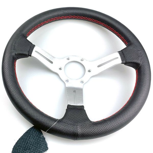 

e36 steering wheel classic nd silver leather 330mm 13inch good quanlity