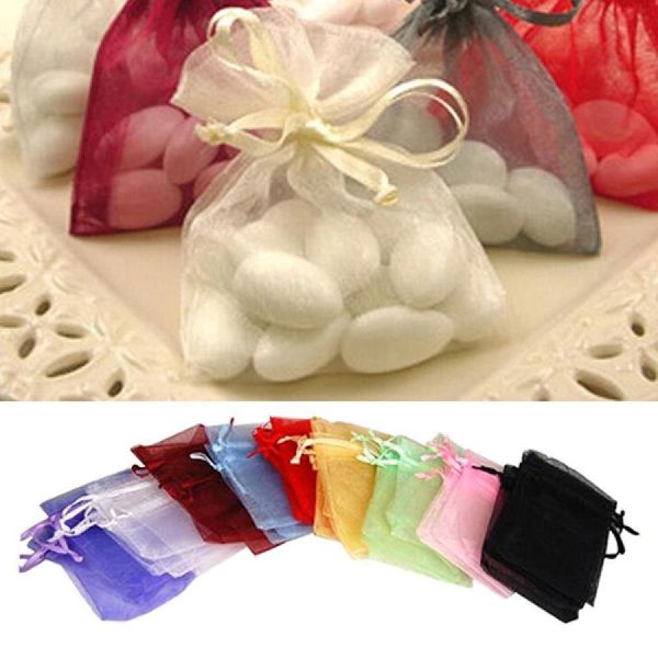 Confezione regalo Pz Regali di gioielli in organza Scatola disegnabile Caramelle nuziali Mini sacchetto Borsa Decorazione per feste per gli ospiti Regalo