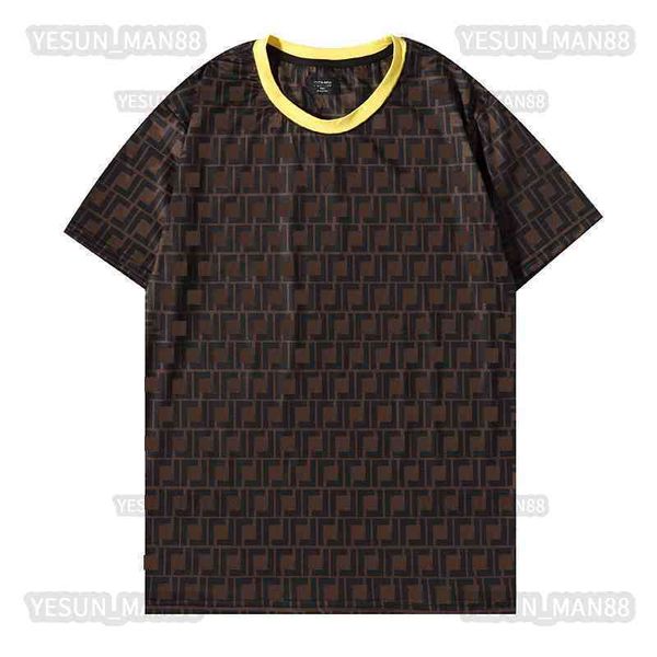 

designer luxury fends classic fende spring and summer t shirt ff orange printed fashion mens and womens couple loose short sleeve tee, White;black
