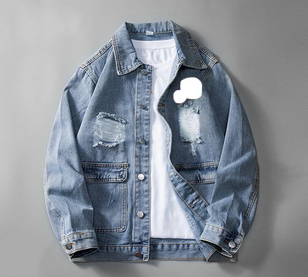 

trendy mens denim jacket hoodie spring designer motorcycle coats for men women fashion outerwear letters print jackets high quality, Black;brown
