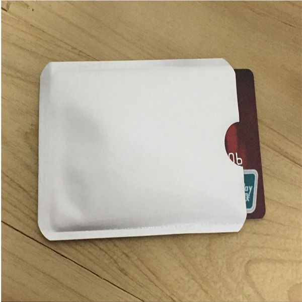 

2000pcs aluminum anti rfid blocking sleeve credit card holder2431, Brown;gray