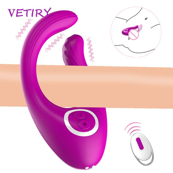 Vibrador Dildo Vibrador Dual Motor Casal Clitóris Penis Vagina Estimulador Sexy Toys for Women Mulheres Controle Remoto Masturbador feminino