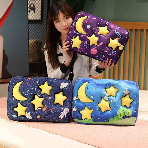 Детские образовательные игрушки Поднимите Moon Stars Plush Toys Doll Pillwos Matching Game Уникальный подарок на день рождения для детей J220704