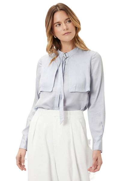 

motf premium viscose straight fit draped k4hm#, White