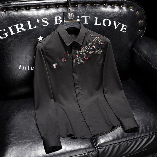 

men's casual shirts designer 2166 lilly's family mainly promotes spring long sleeved shirts wi0b2022, White;black