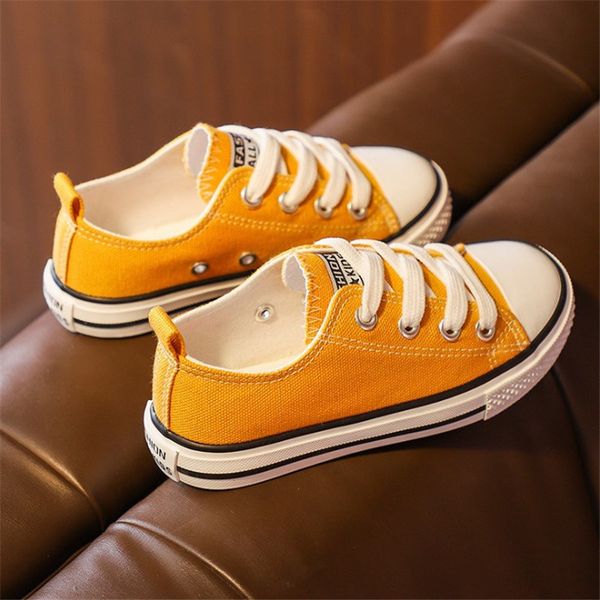 

kids casual canvas girls boys children fabric school shoes fashion candy color sneakers spring autumn outside travel flat shoes 220401, Black;red