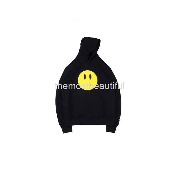 

men's t-shirts beaver smiley face printed drew men's and women's sweater couple terry hoodie pants student, White;black