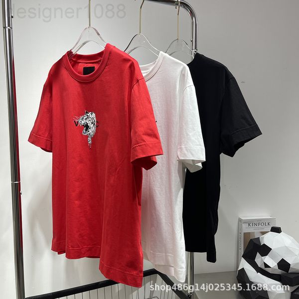 

women's t-shirt designer [correct version]early spring new gvc printed letter year of the tiger limited pattern cotton bottomed t-shirt, White