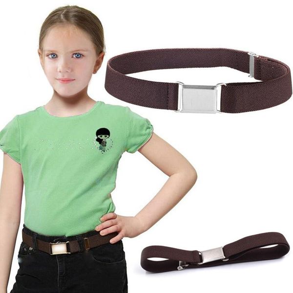 Cinture Stili Bambini Bambino Magnetico Per ragazzi Ragazze Cintura elastica elasticizzata regolabile con fibbia Cinture per bambini