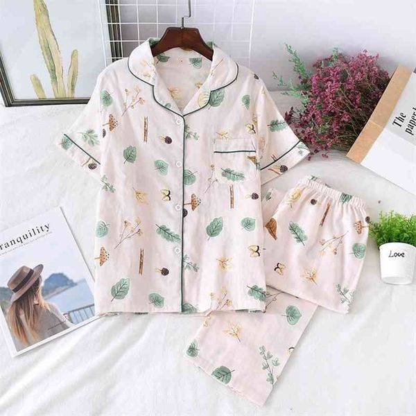 

100% cotton womens sleepwear soft pajama sets button down long sleeve pj floral pajama set autumn female pyjamas 210325, Black;red