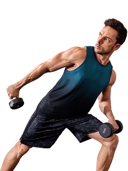 

men ombre sports tank v3fj#, White;black