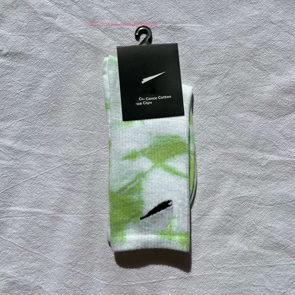 

men's fashion classic socks hook brand cotton tie dyed long tube street couple middle moisture absorption sock men women luxury medium, Black