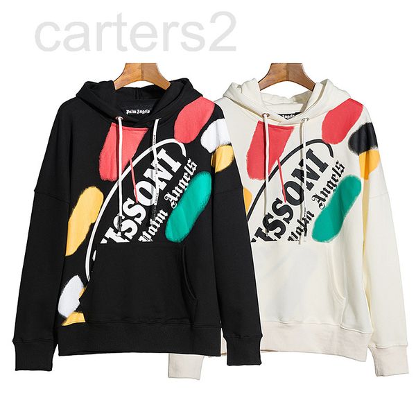 

men's hoodies & sweatshirts designer correct pa paint graffiti splash brushed rainbow printed couple 0gi8, Black