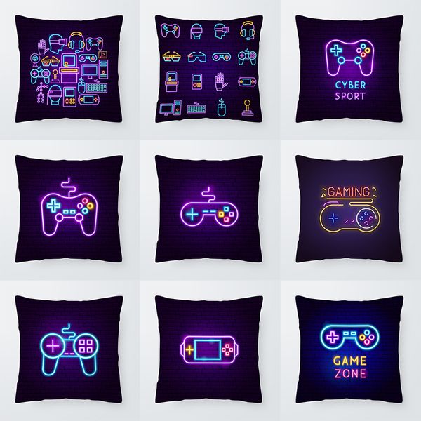 Travesseiro de travesseiro super jogo fã de videogame almofada de almofada capa de almofada decorativa na sala de estar sofá -cama travesseiro de arremesso 220623