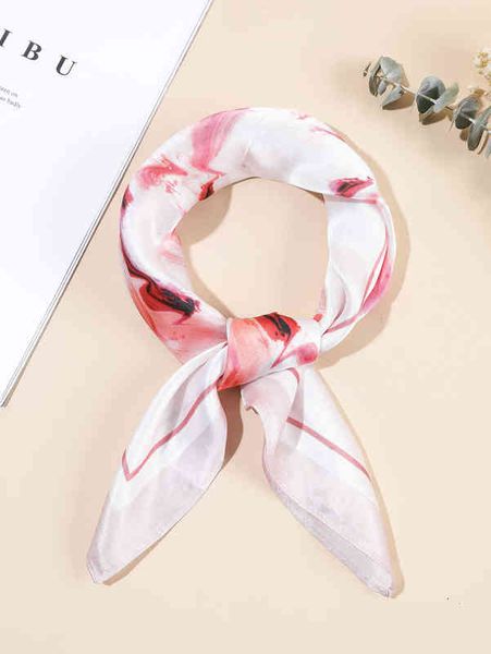 

tiktok net red selling printing elegant cravat atmosphere bow tie sunscreen scarf spring summer beach shawl fashion scarf 2lwr, Black;purple