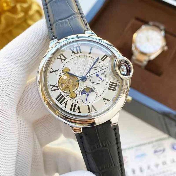 

kajiadiya classic fashion business leisure full-automatic mechanical blue watch roman literal men's, Slivery;brown