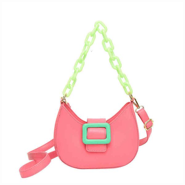 

2022 women's atmospheric personality ladies bags female chain color bag diagonal-bag handbag wholesale female bag